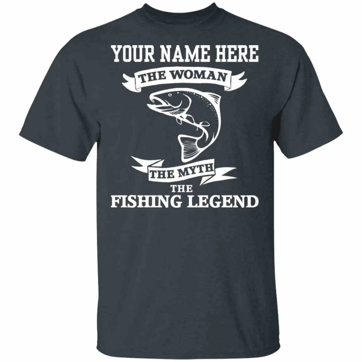 Personalized Woman Fishing Legend T-Shirt w