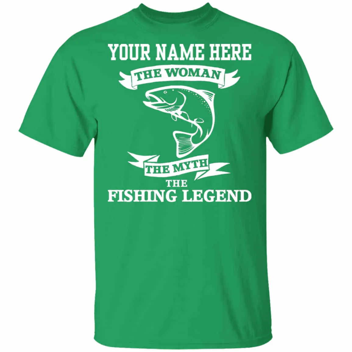 Personalized Woman Fishing Legend T-Shirt w