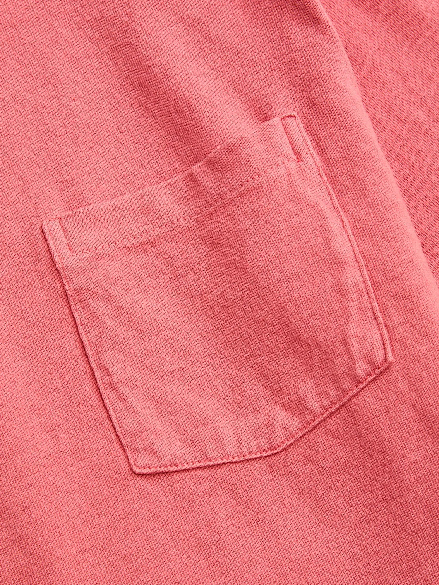 Pigment Dyed Pocket Tee in Radiant Red