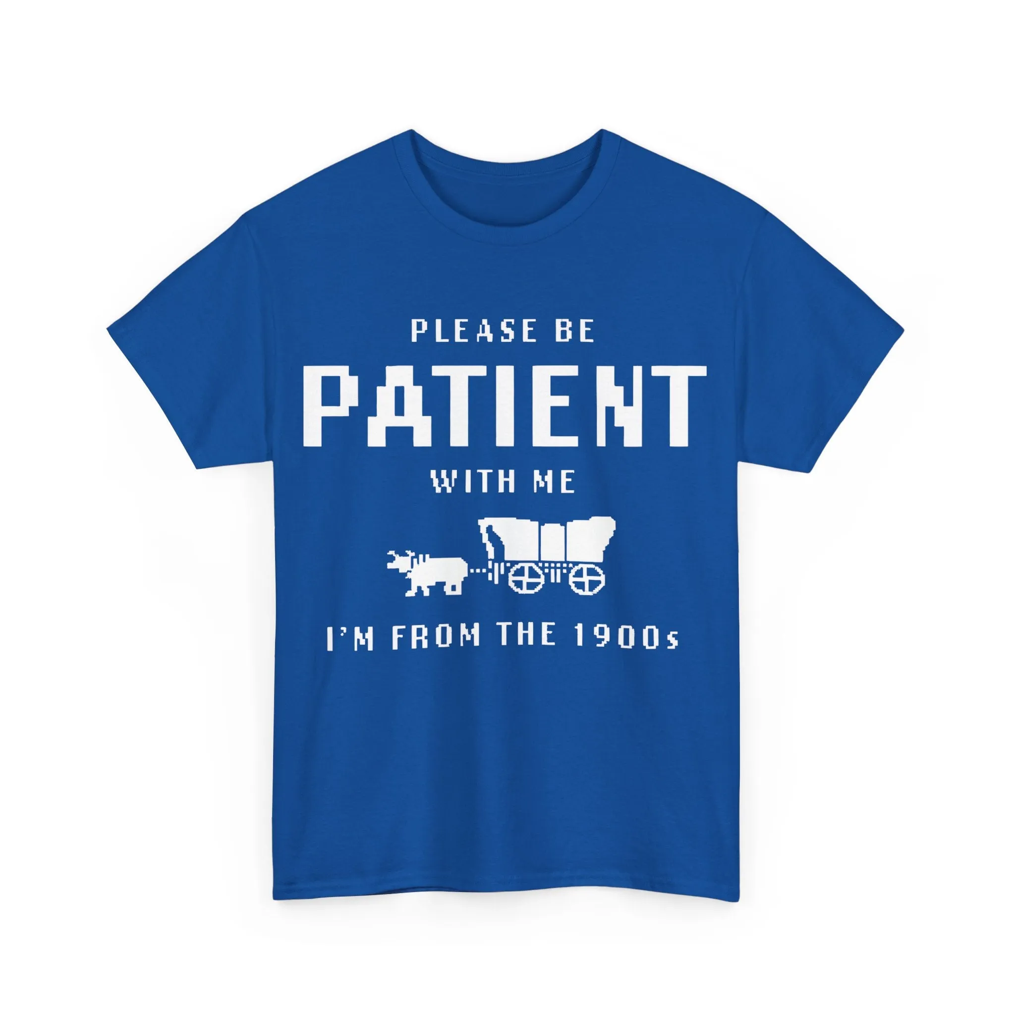 Please Be Patient with Me I'm from the 1900s Shirt | Funny Graphic Tee | Retro Meme T-Shirt | 1900s Humor | Unisex Heavy Cotton Tee