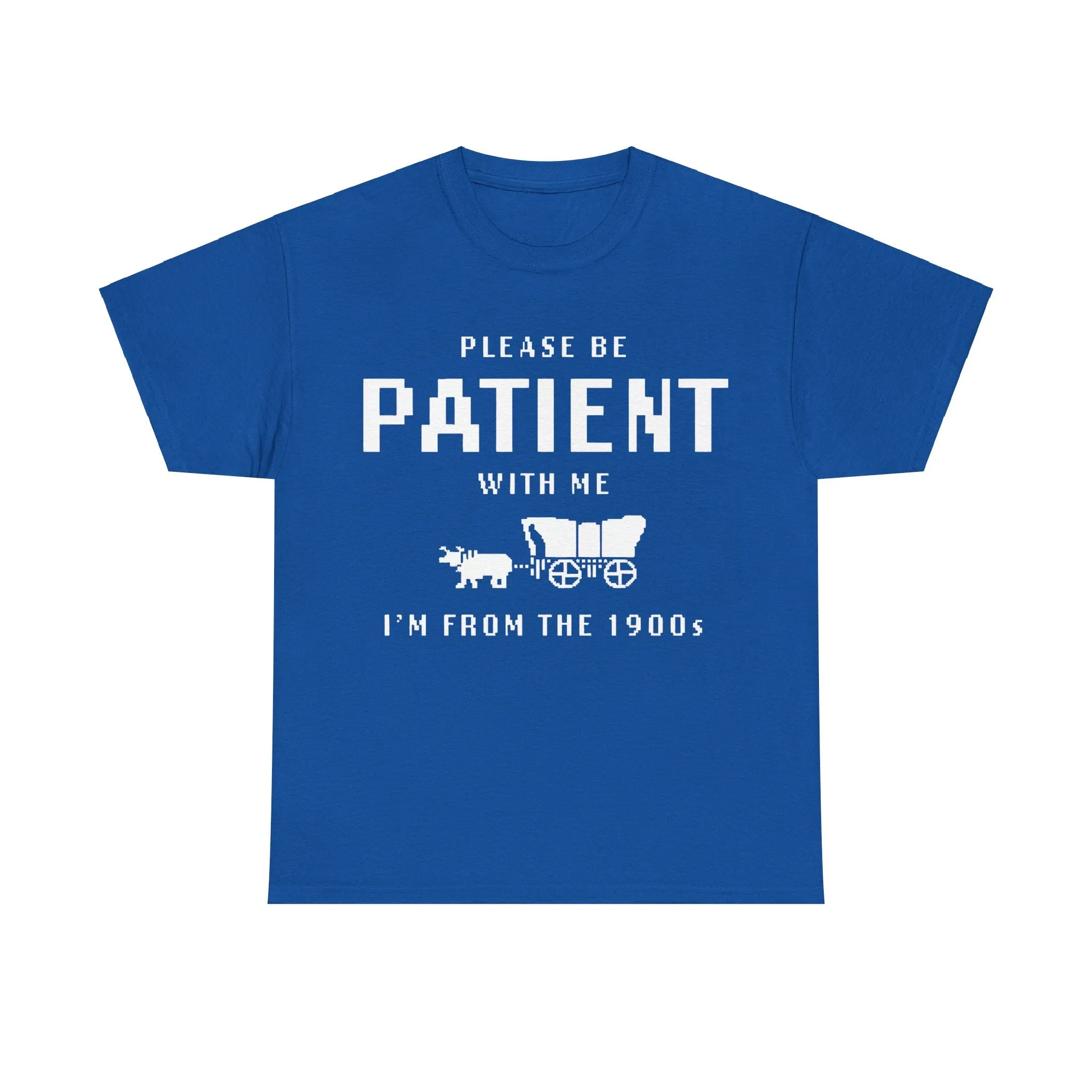 Please Be Patient with Me I'm from the 1900s Shirt | Funny Graphic Tee | Retro Meme T-Shirt | 1900s Humor | Unisex Heavy Cotton Tee