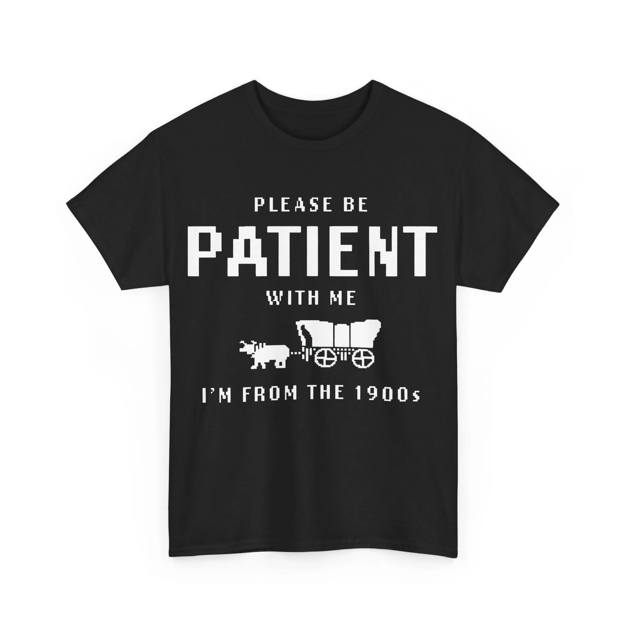 Please Be Patient with Me I'm from the 1900s Shirt | Funny Graphic Tee | Retro Meme T-Shirt | 1900s Humor | Unisex Heavy Cotton Tee