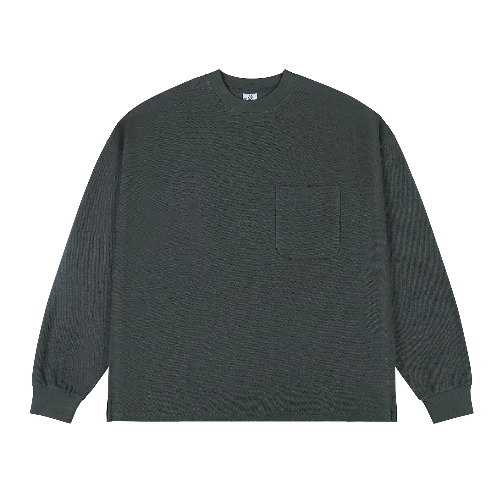 Pocket Solid Color Long Sleeve Shirt