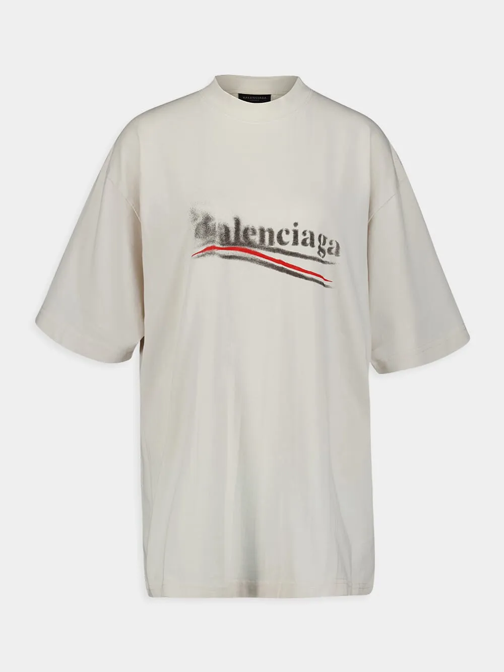 Political Stencil White T-Shirt