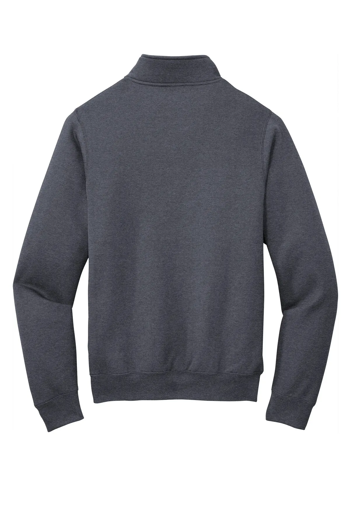 Port & Company  Core Fleece 1/4-Zip Pullover Sweatshirt PC78Q Heather Navy