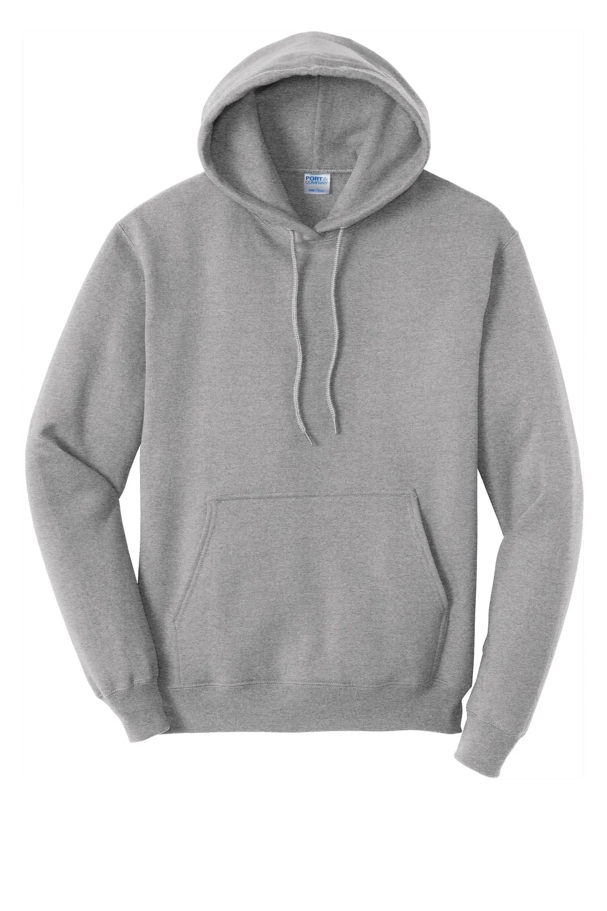 Port & Company Core Fleece Pullover Hooded Sweatshirt. PC78H Athletic Heather