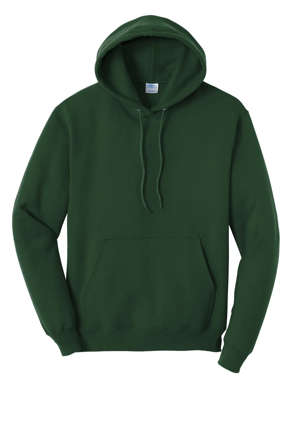 Port & Company Core Fleece Pullover Hooded Sweatshirt. PC78H Dark Green