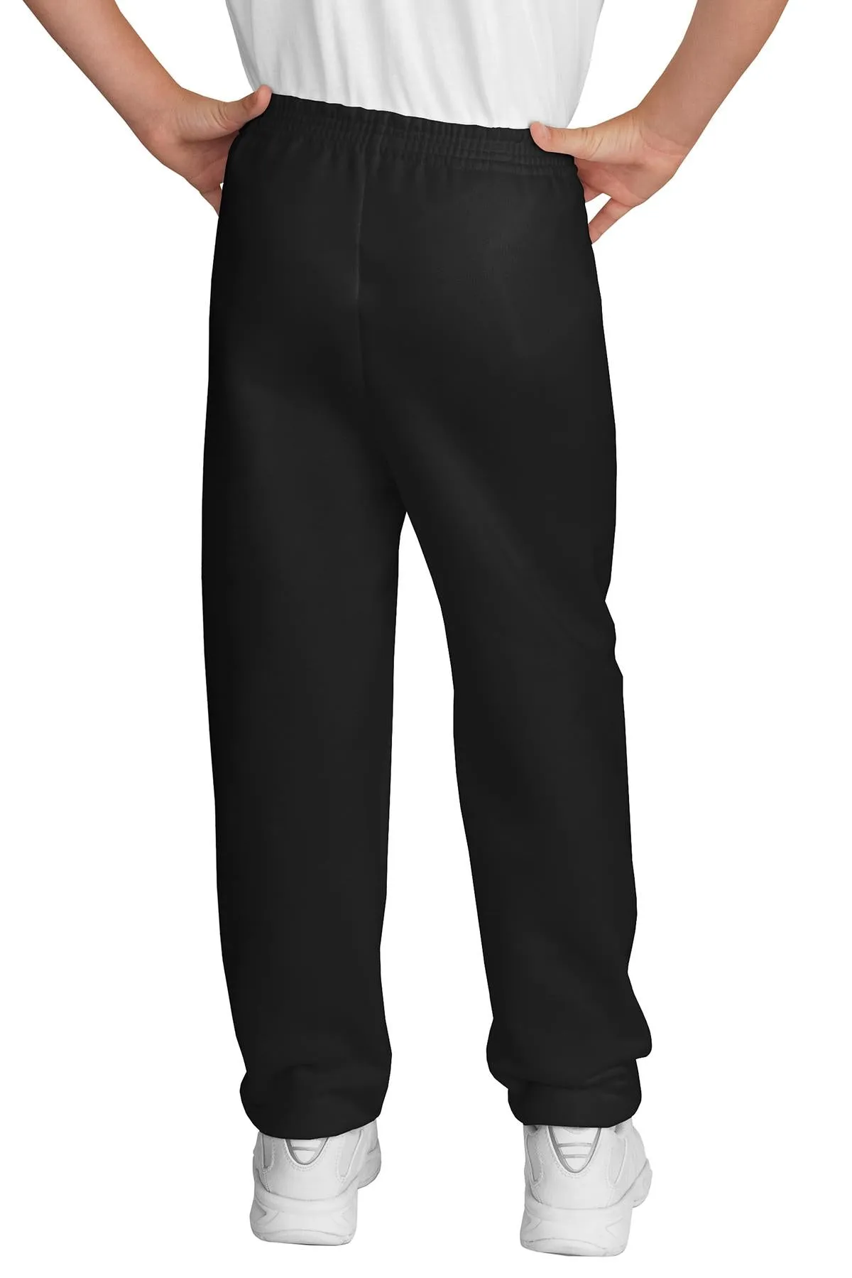 Port & Company Youth Core Fleece Sweatpant.  PC90YP Jet Black