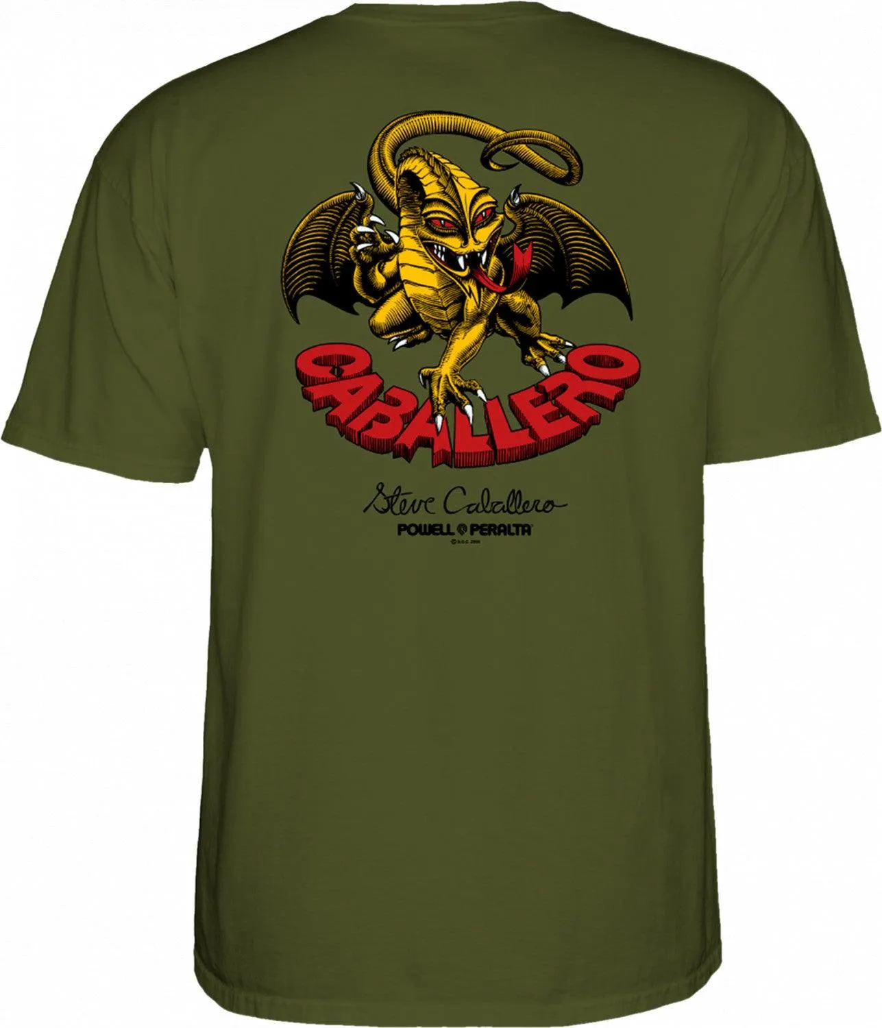 POWELL PERALTA Caballero Dragon II Tee Military Green