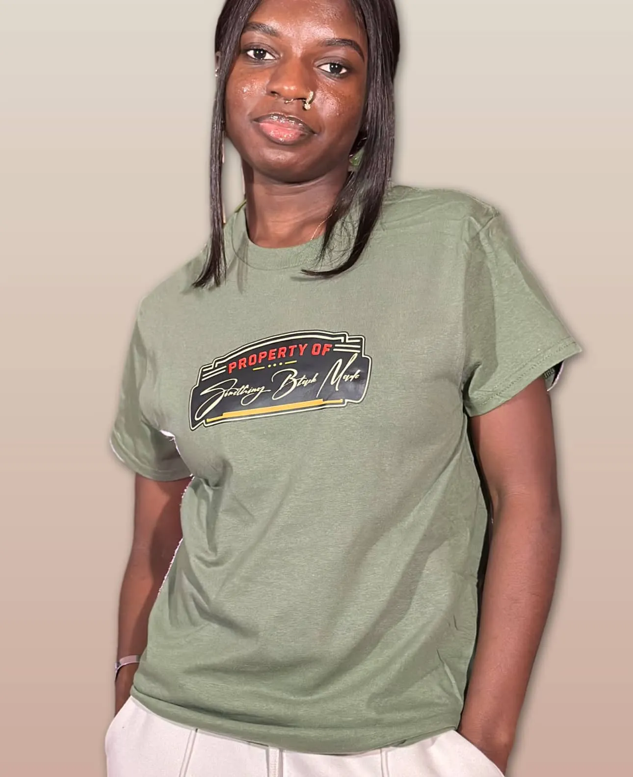 PROPERTY OF S.B.M TEE (MILITARY GREEN)