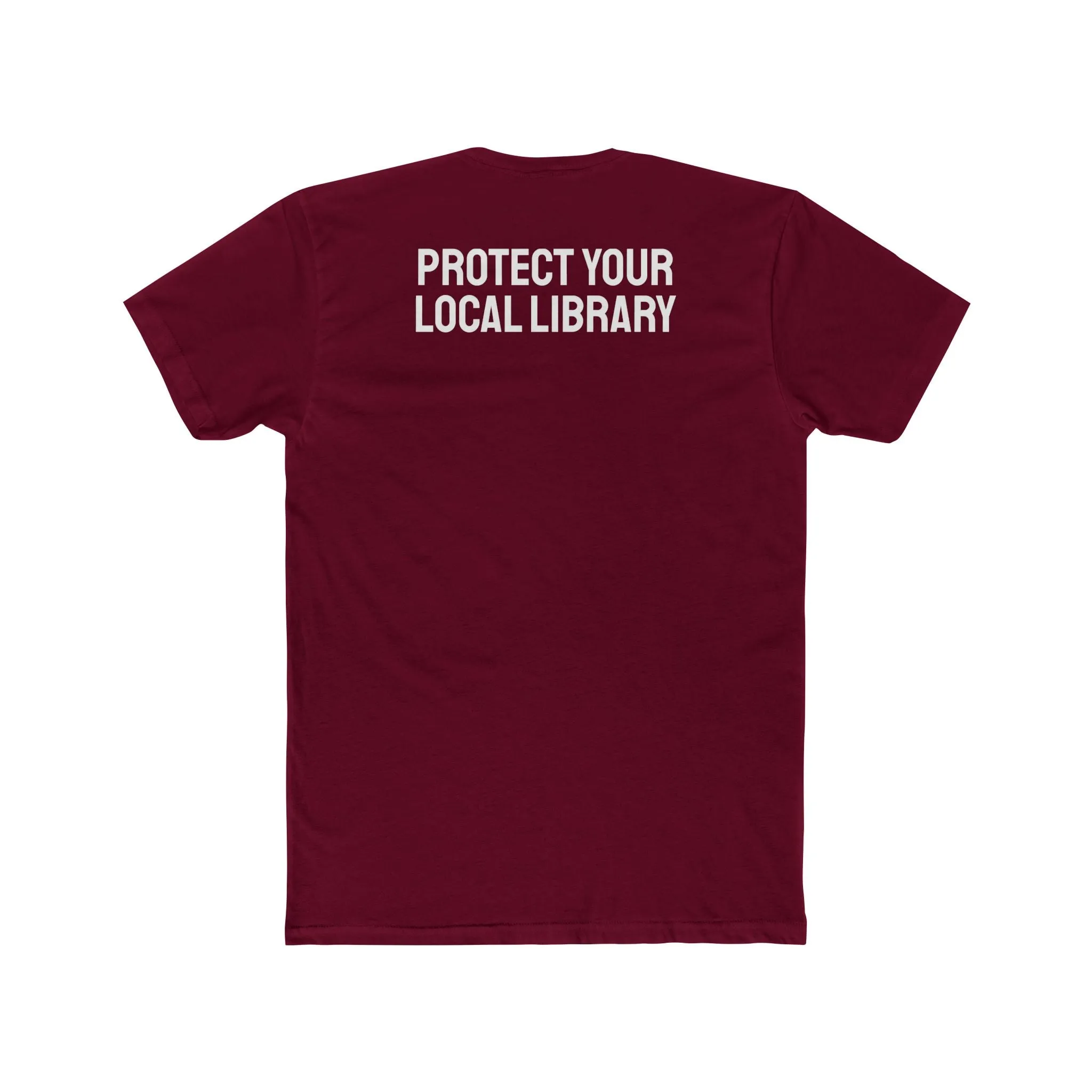 Protect Your Local Library - Unisex Cotton Crew Tee