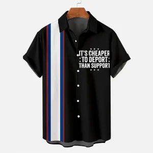 Proud Veteran Slogan Print Vintage Shirt