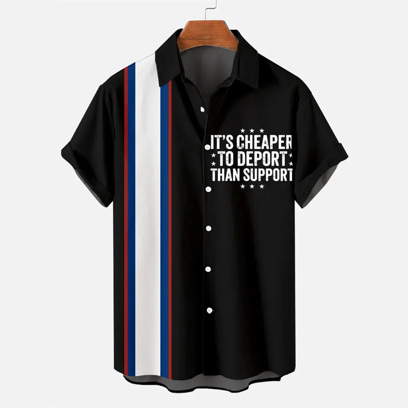 Proud Veteran Slogan Print Vintage Shirt