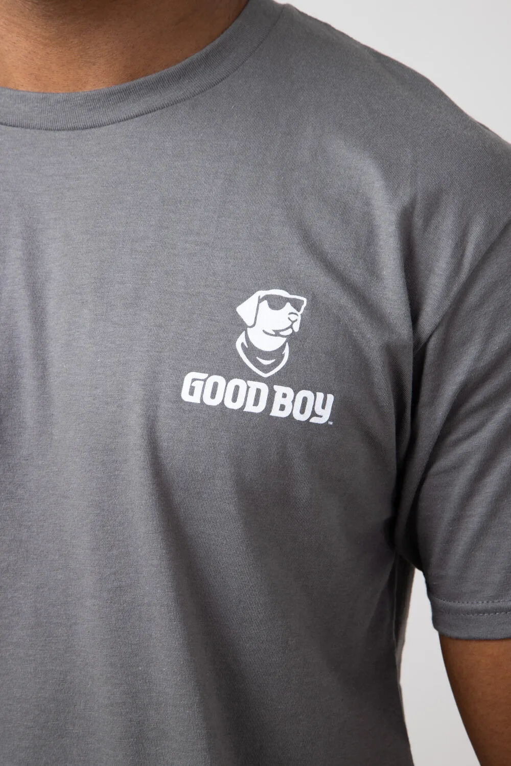 Pups and Ducks T-Shirt for Men in Charcoal | 2215-CHARCOAL