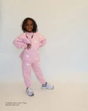 "All Over Heart" Kids Classic Crew