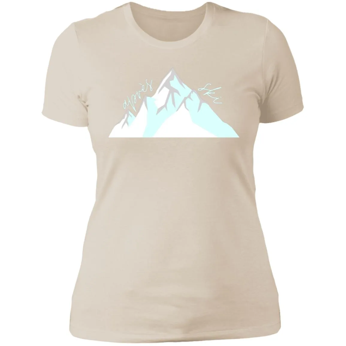 "Big Mountain- AQUA" Ladies' Boyfriend T-Shirt