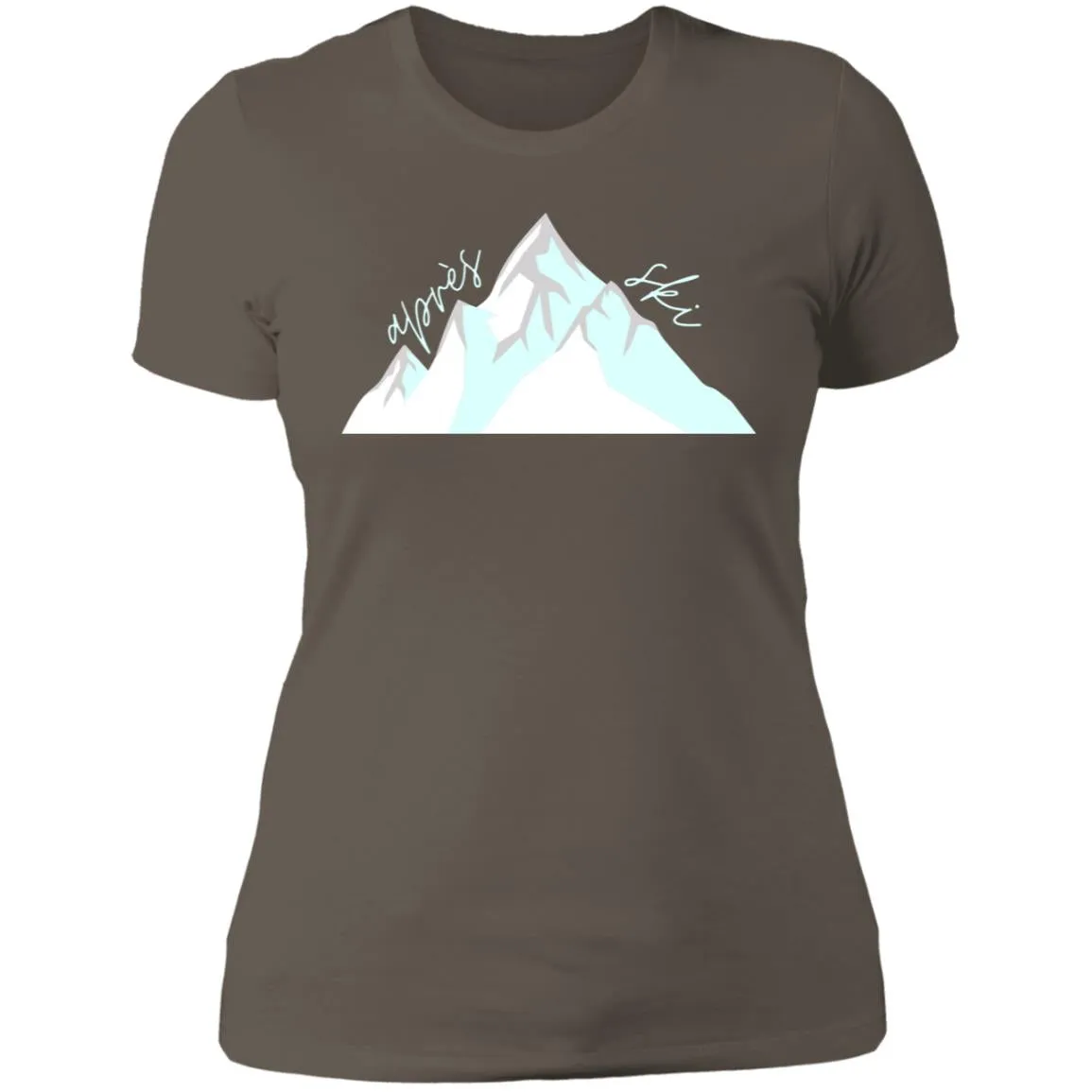 "Big Mountain- AQUA" Ladies' Boyfriend T-Shirt