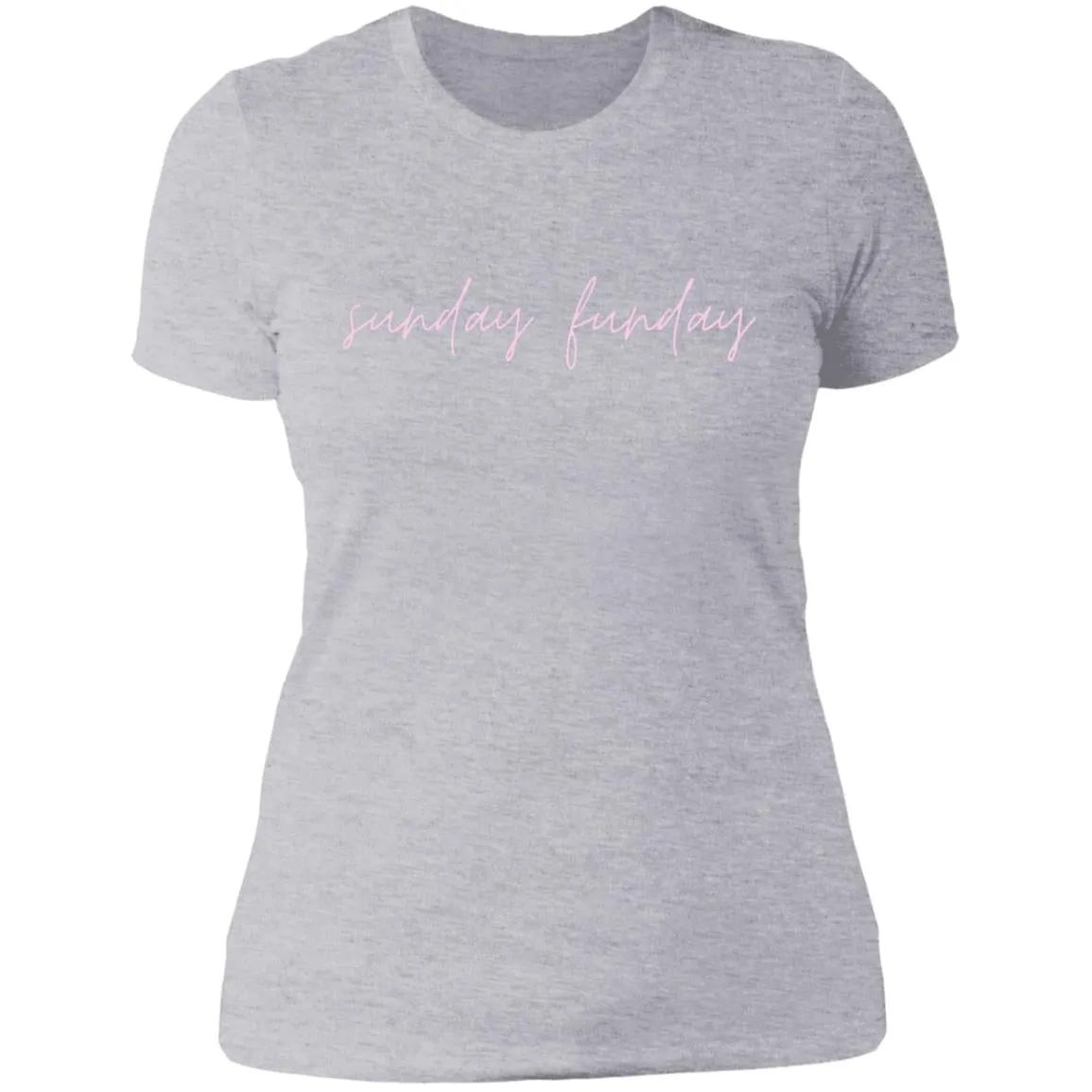 "Big Sunday Funday- PINK" Ladies' Boyfriend T-Shirt