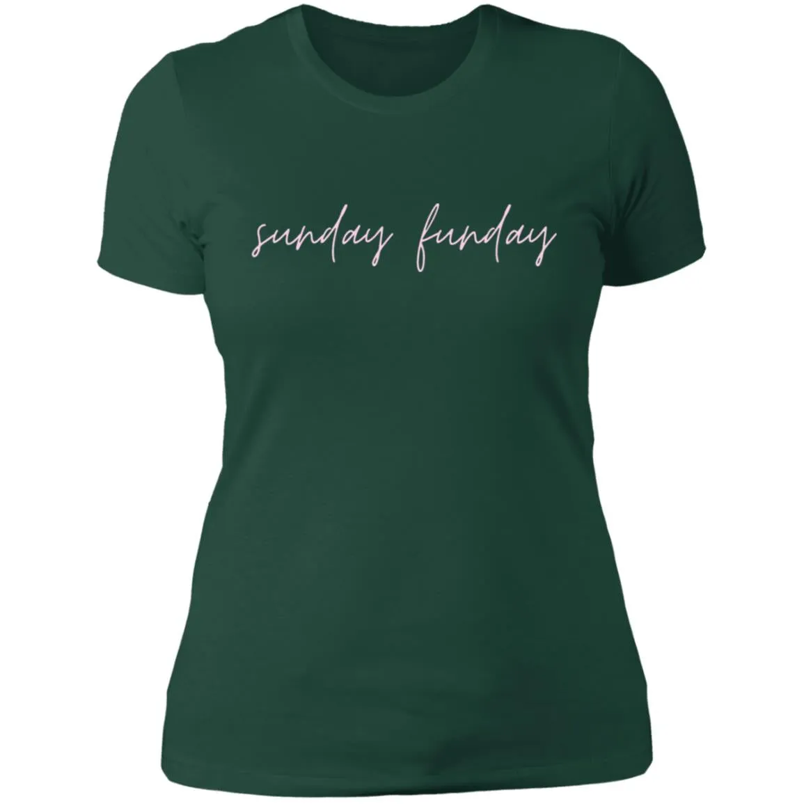 "Big Sunday Funday- PINK" Ladies' Boyfriend T-Shirt
