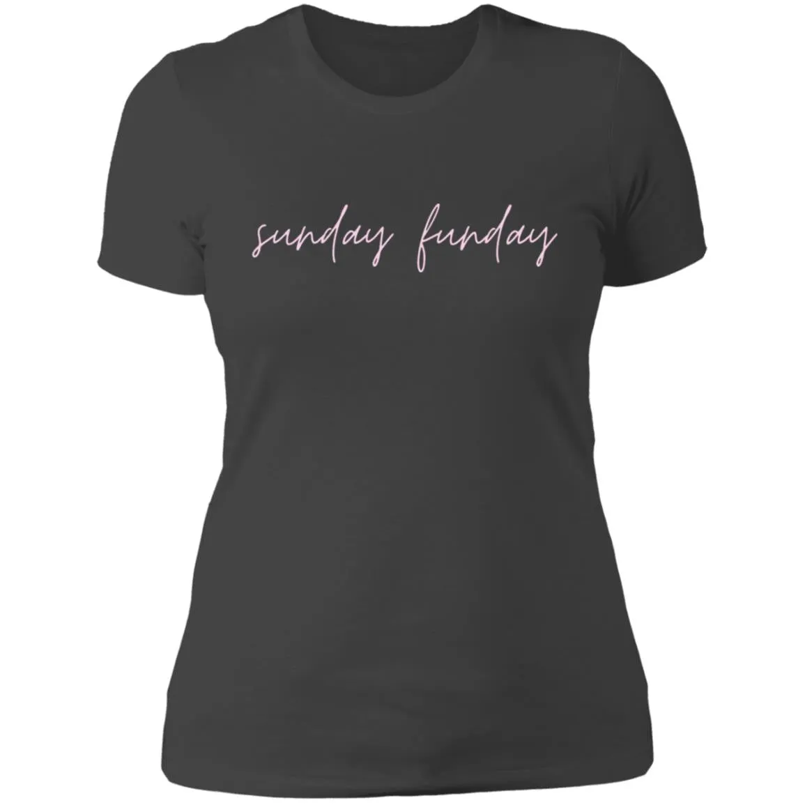 "Big Sunday Funday- PINK" Ladies' Boyfriend T-Shirt