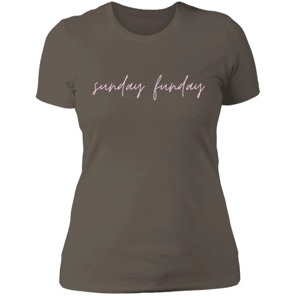"Big Sunday Funday- PINK" Ladies' Boyfriend T-Shirt