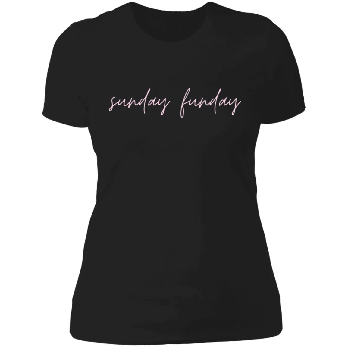 "Big Sunday Funday- PINK" Ladies' Boyfriend T-Shirt