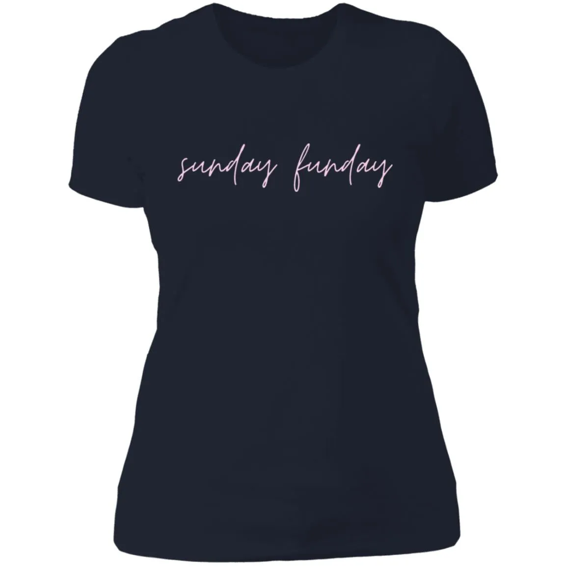 "Big Sunday Funday- PINK" Ladies' Boyfriend T-Shirt