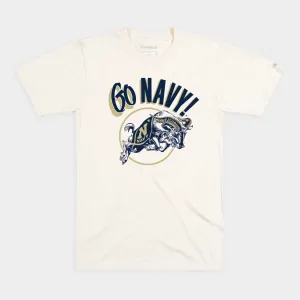 "Go Navy!" Midshipmen Retro Tee
