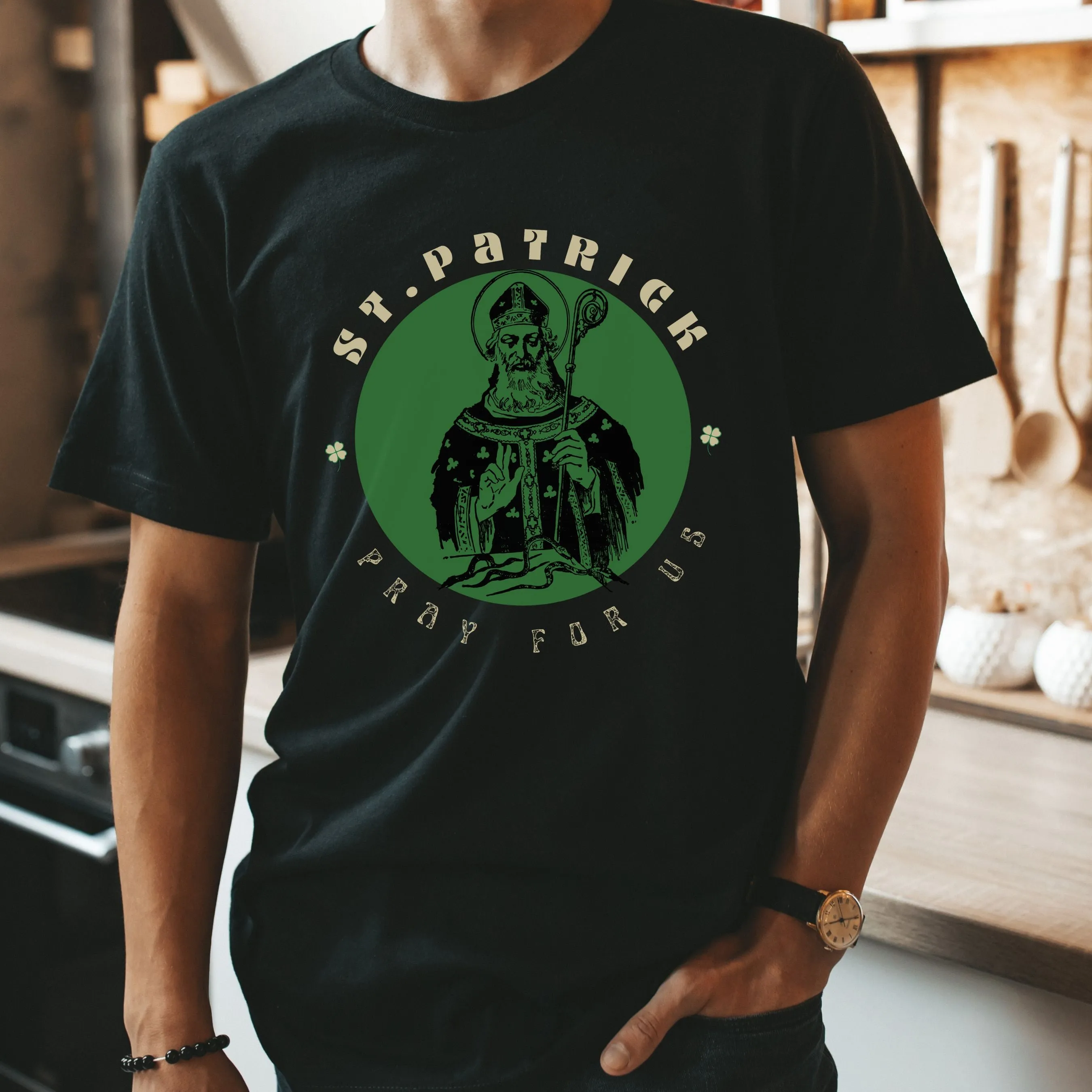 "St. Patrick, Pray for Us" Unisex Crewneck T-Shirt