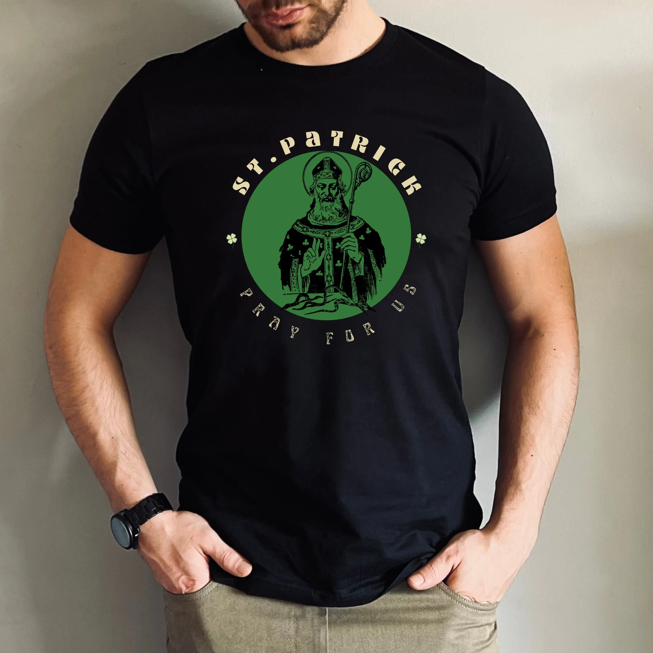 "St. Patrick, Pray for Us" Unisex Crewneck T-Shirt