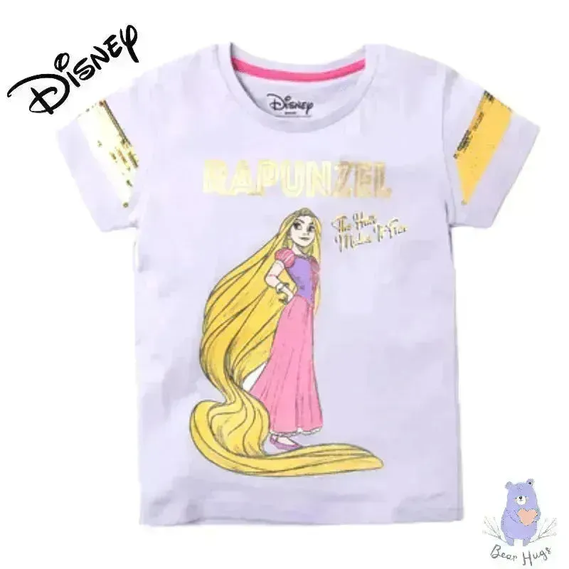 Rapunzel Print Round-Neck T-shirt