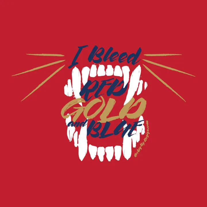 Red Gold and Blue Fangs