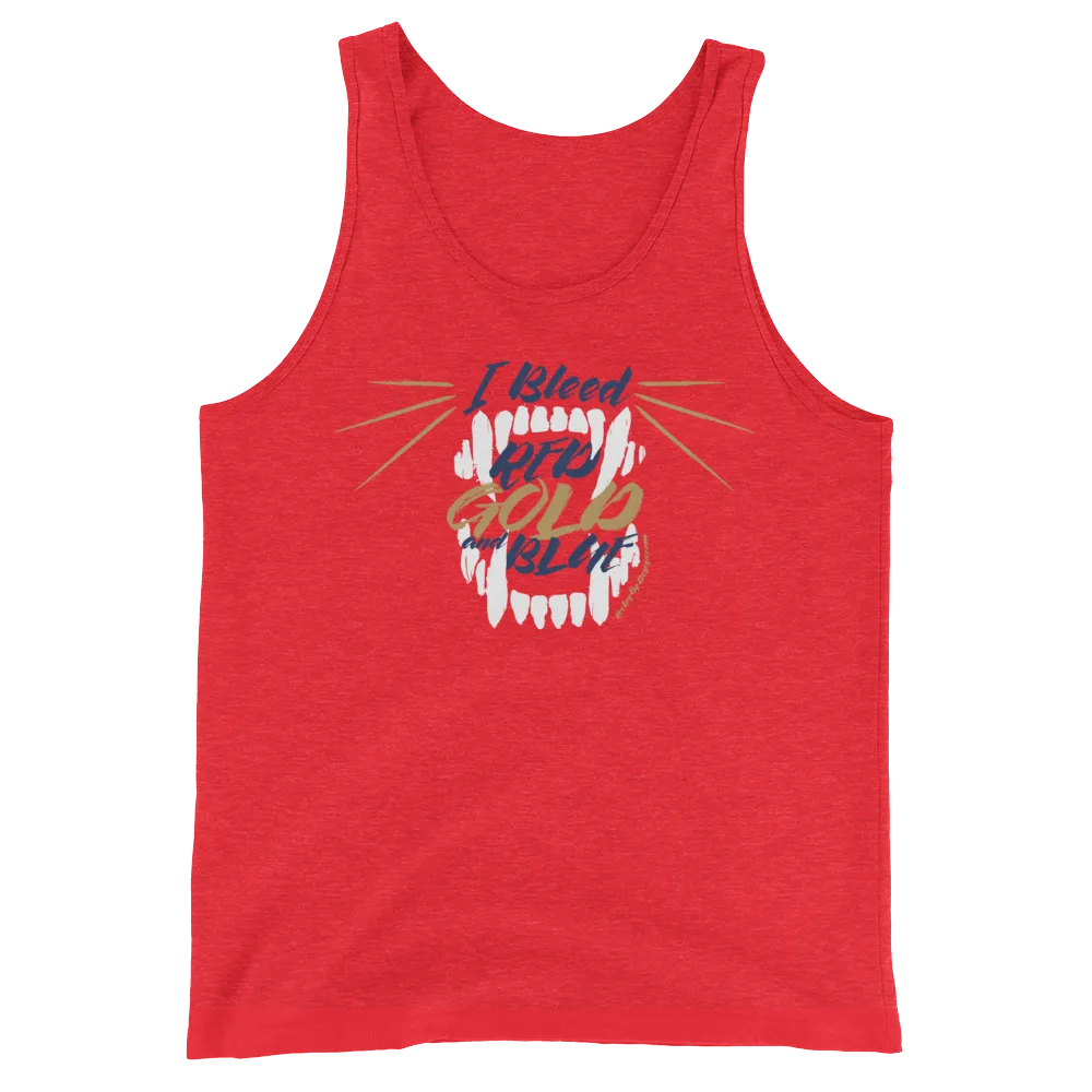 Red Gold and Blue Fangs