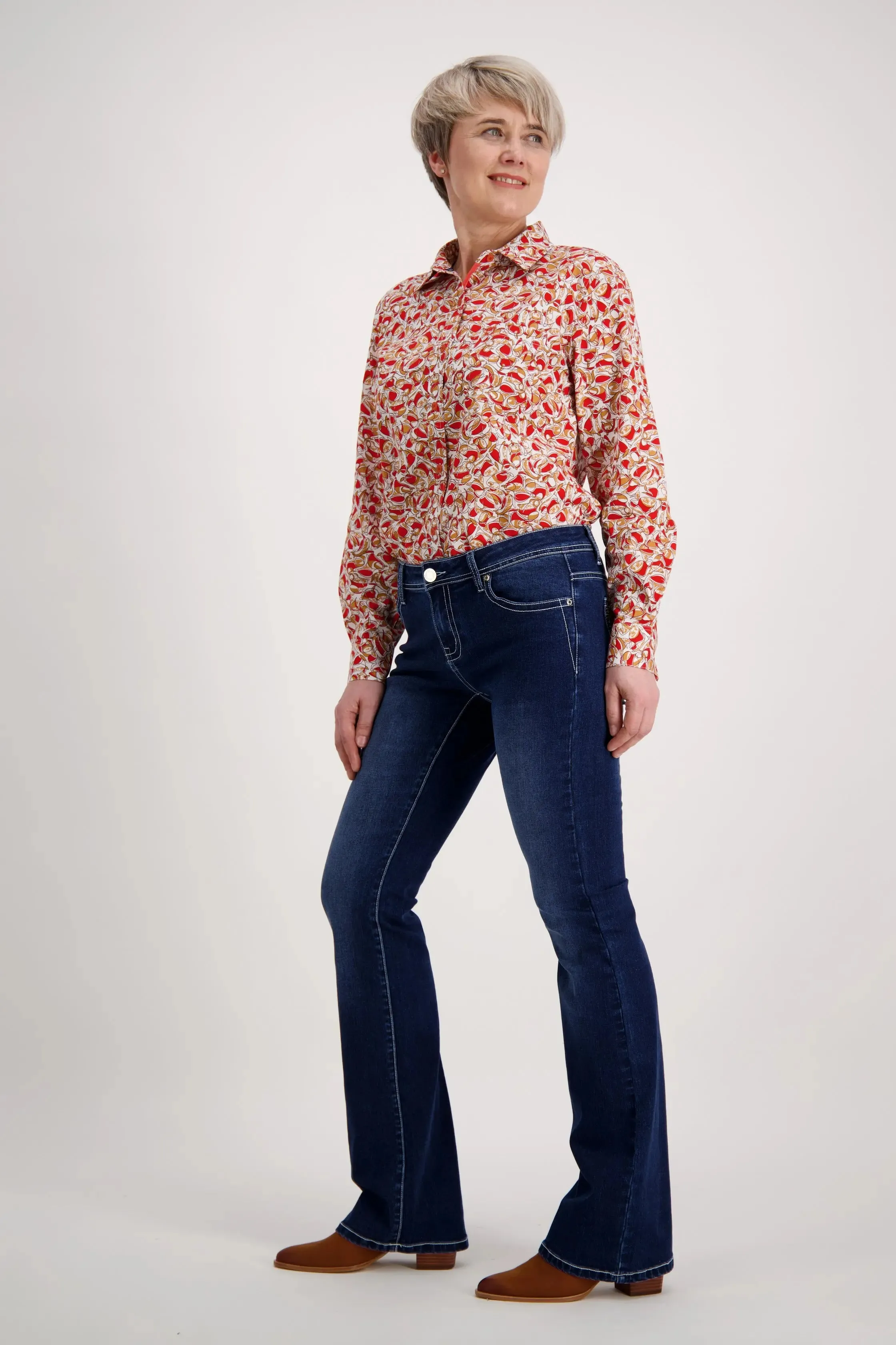 Red Orange Classic Cotton Shirt