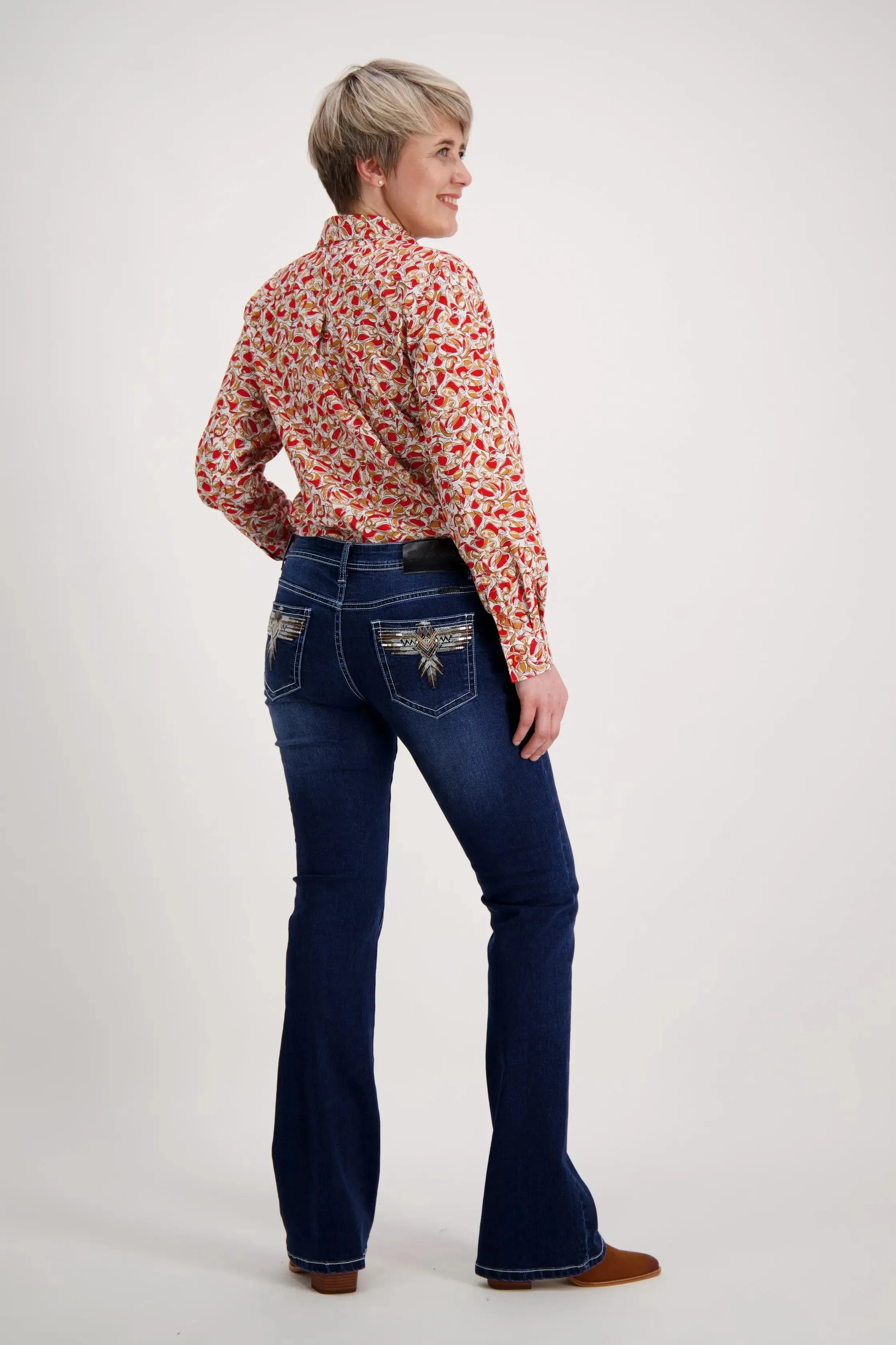 Red Orange Classic Cotton Shirt