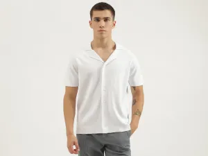 Regular Fit Cuban Collar Solid Shirts