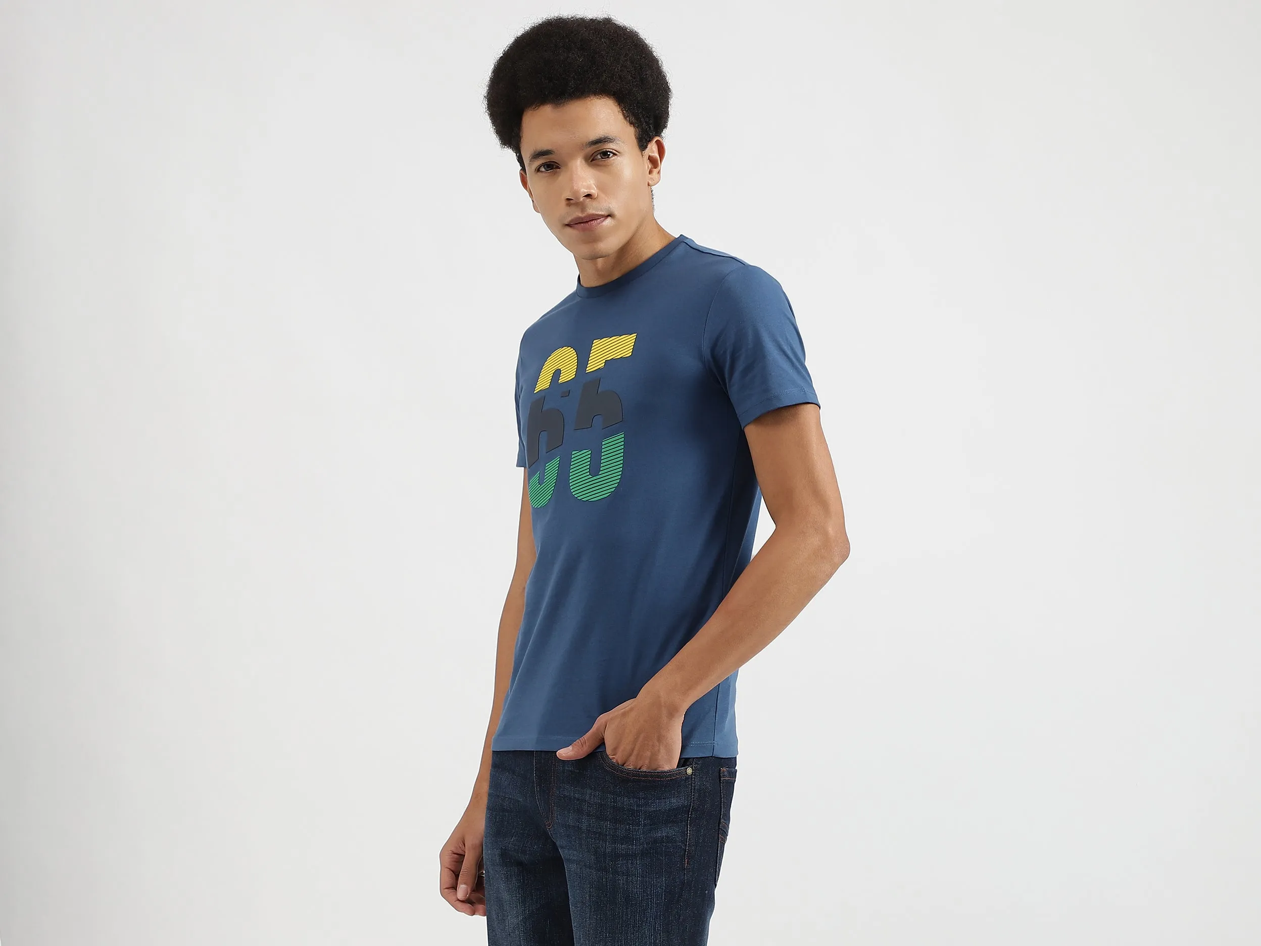 Regular Fit Round Neck Printed T-Shirts