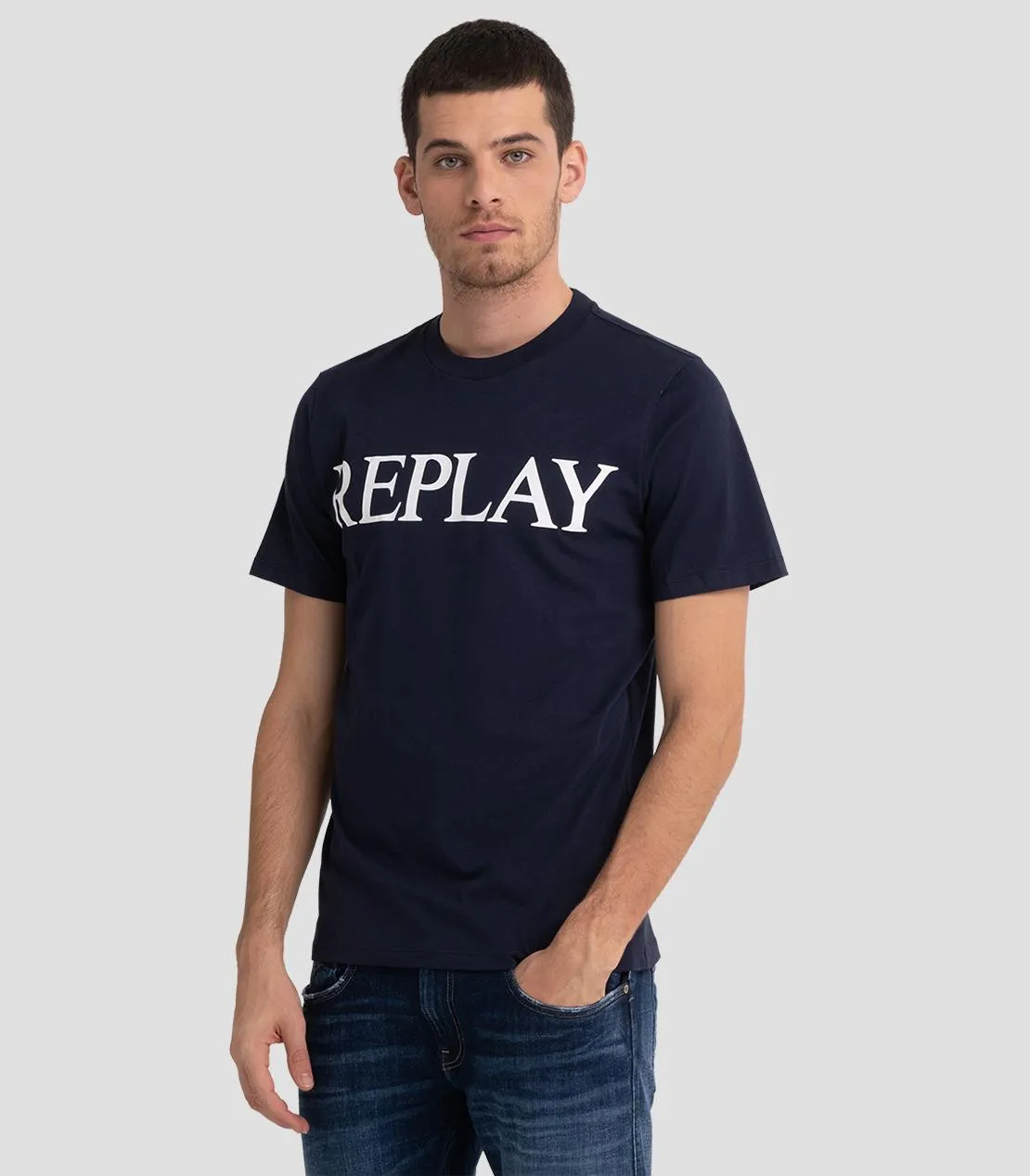 Replay M6457 Compact T-Shirt Navy Blue