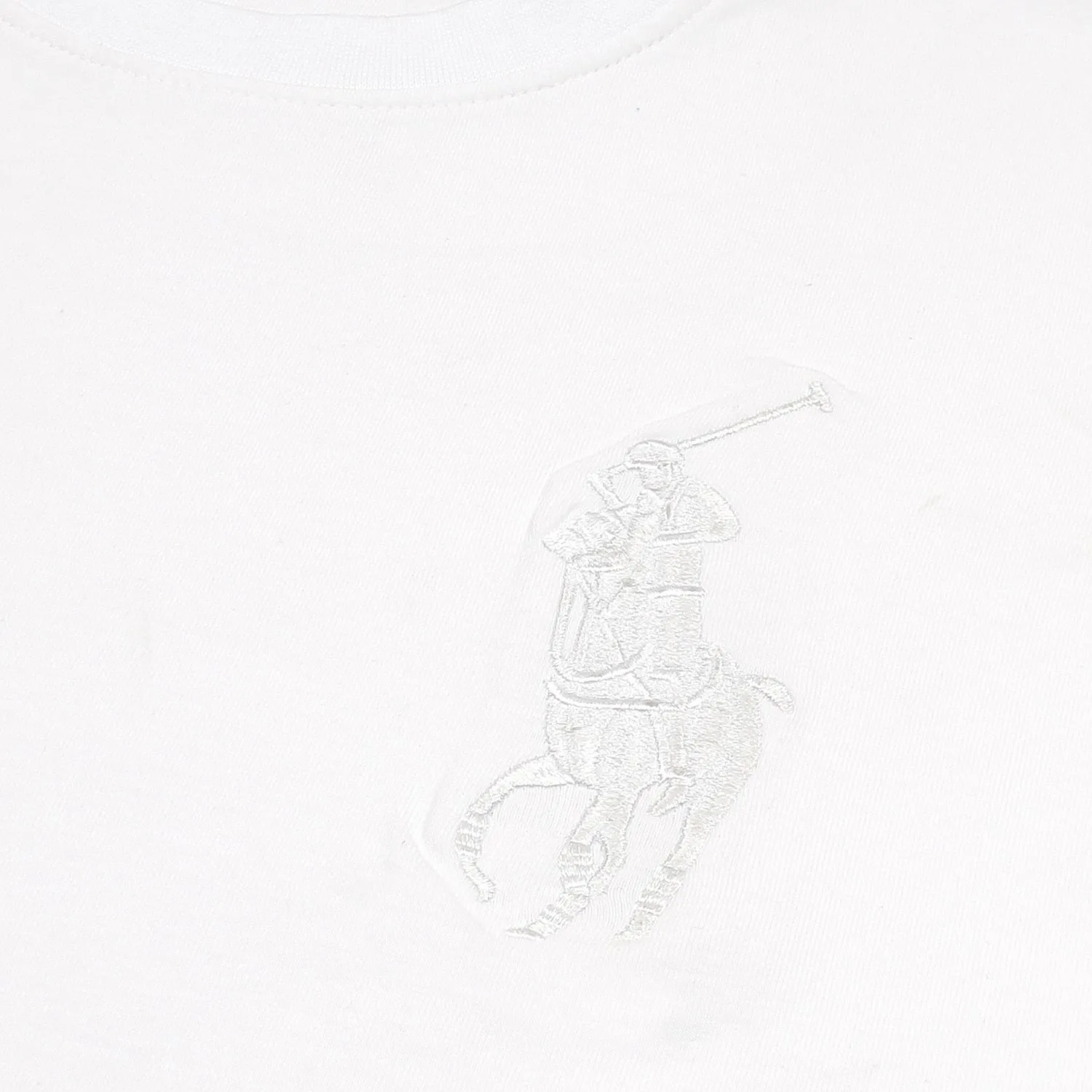 RL White BP Embroidered T-Shirt