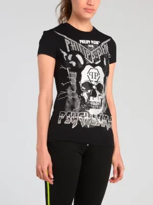 Rock PP Black Rhinestone T-Shirt