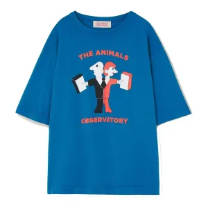 Rooster Oversize Kids T-Shirt Blue