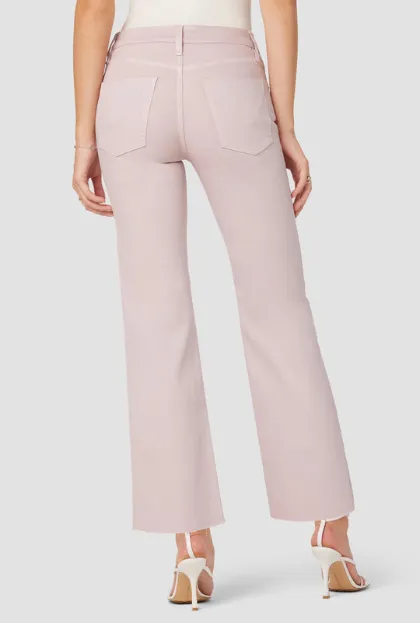 Rosie High-Rise Wide Leg Ankle Jean Coated Violet