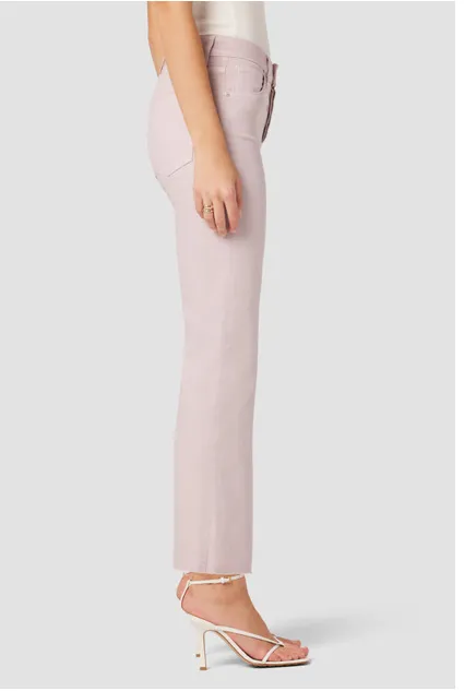 Rosie High-Rise Wide Leg Ankle Jean Coated Violet