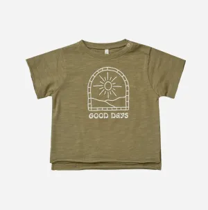Rylee & Cru - Raw Edge T-Shirt - Olive