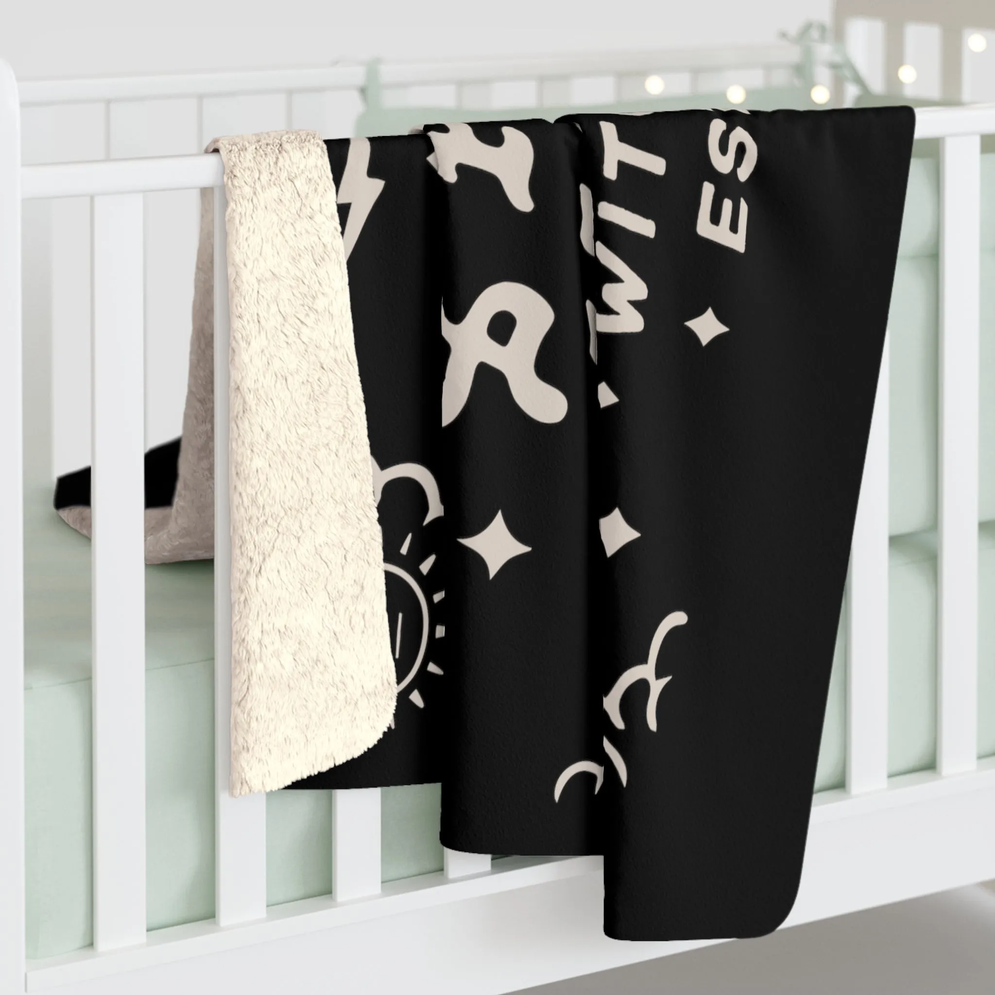 Salem Mass Spirit Board Sherpa Fleece Blanket