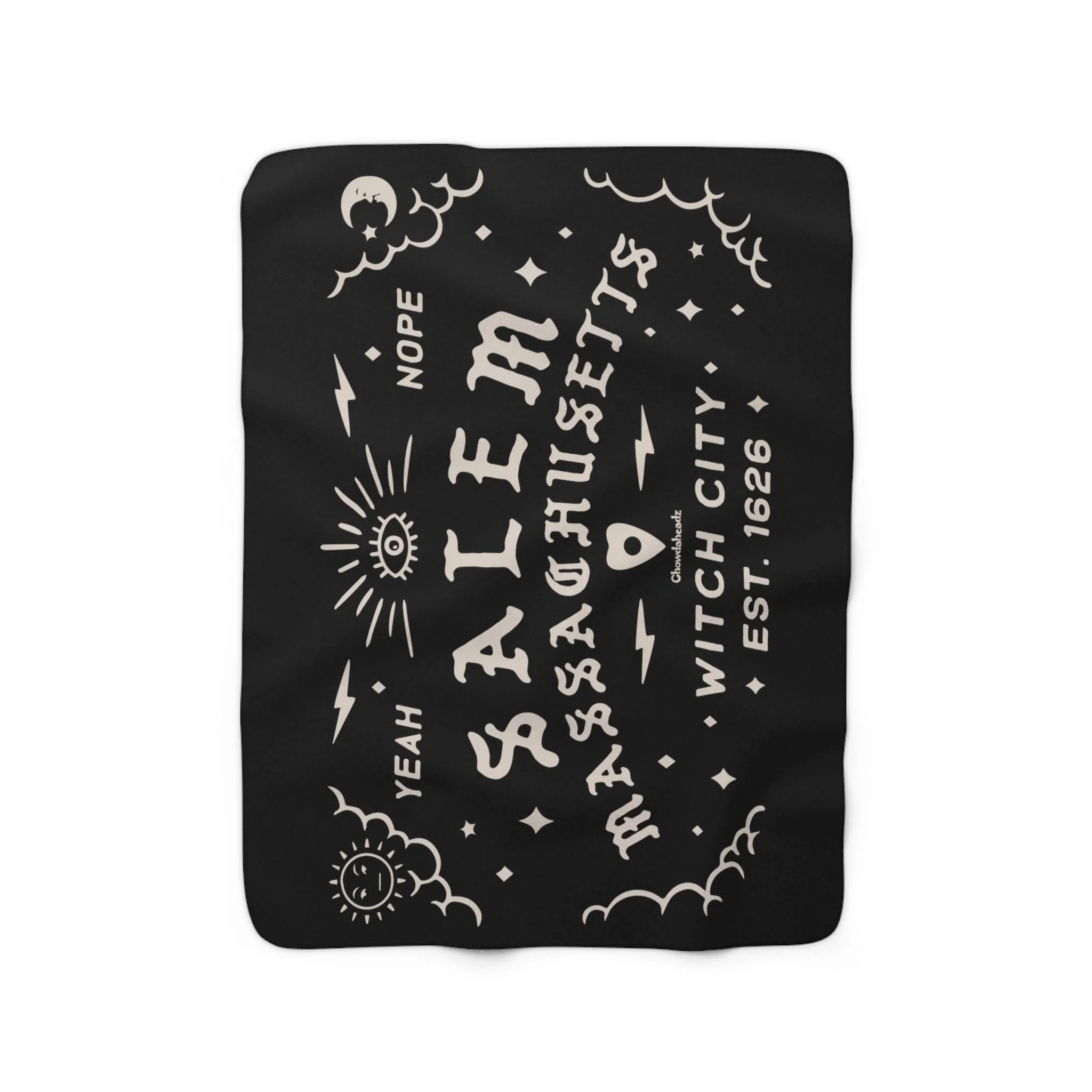 Salem Mass Spirit Board Sherpa Fleece Blanket