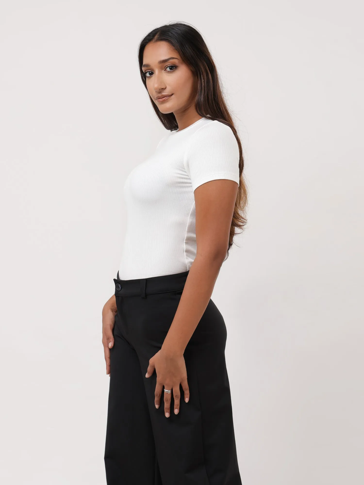 Sam High Neck Fitted T-Shirt