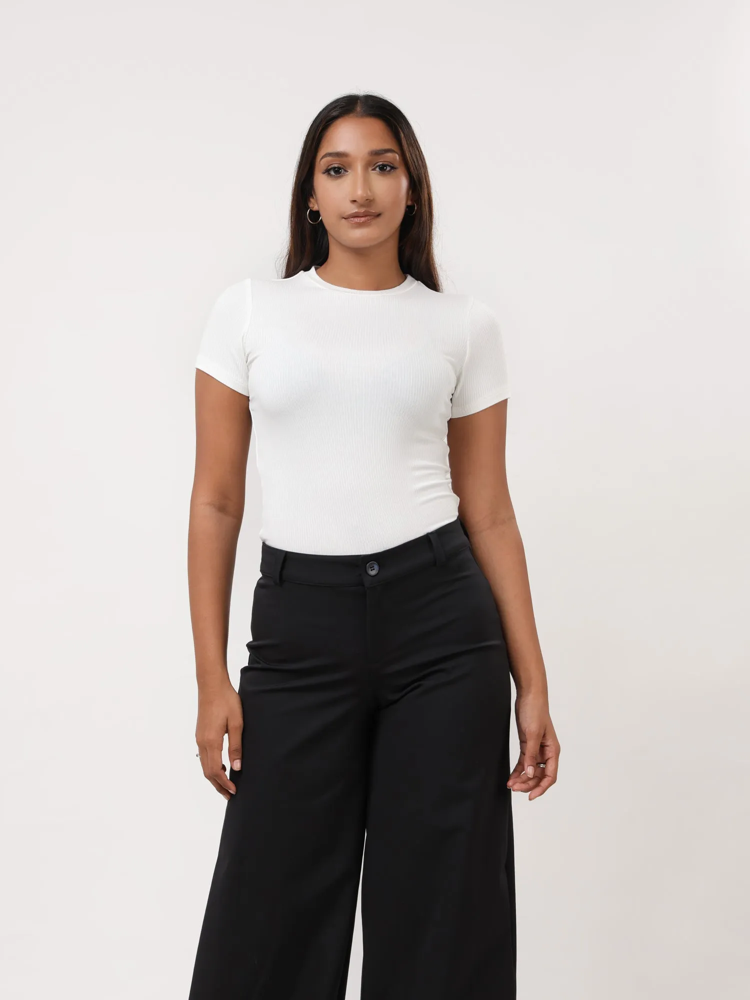 Sam High Neck Fitted T-Shirt