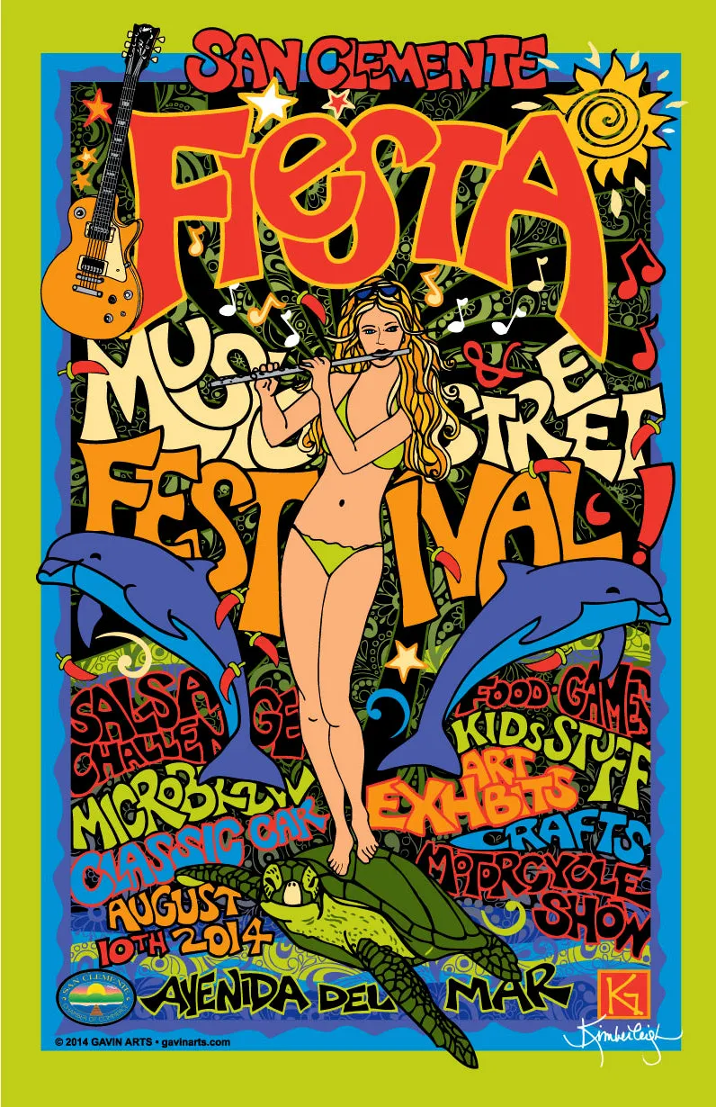 San Clemente Fiesta Music Festival Poster 2014