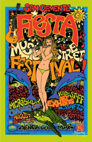 San Clemente Fiesta Music Festival Poster 2014